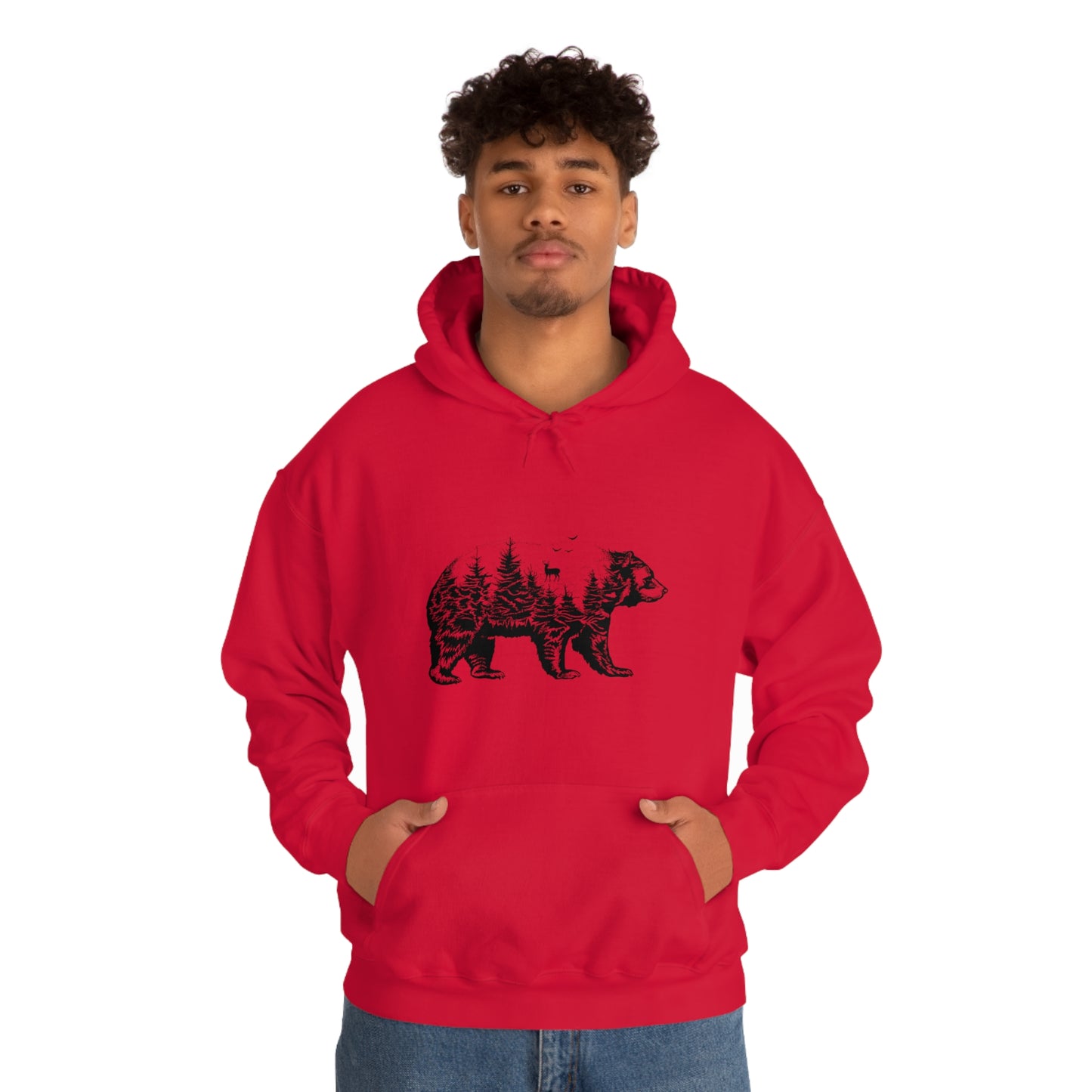 Bear Graphic - Unisex Hooded Sweatshirt
