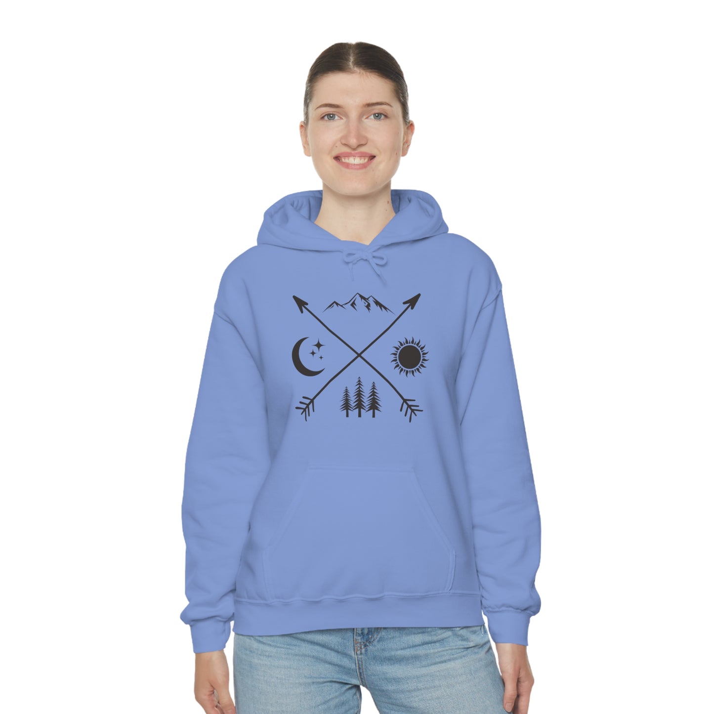 Outdoor Symbol - Unisex Hooded Sweatshirt