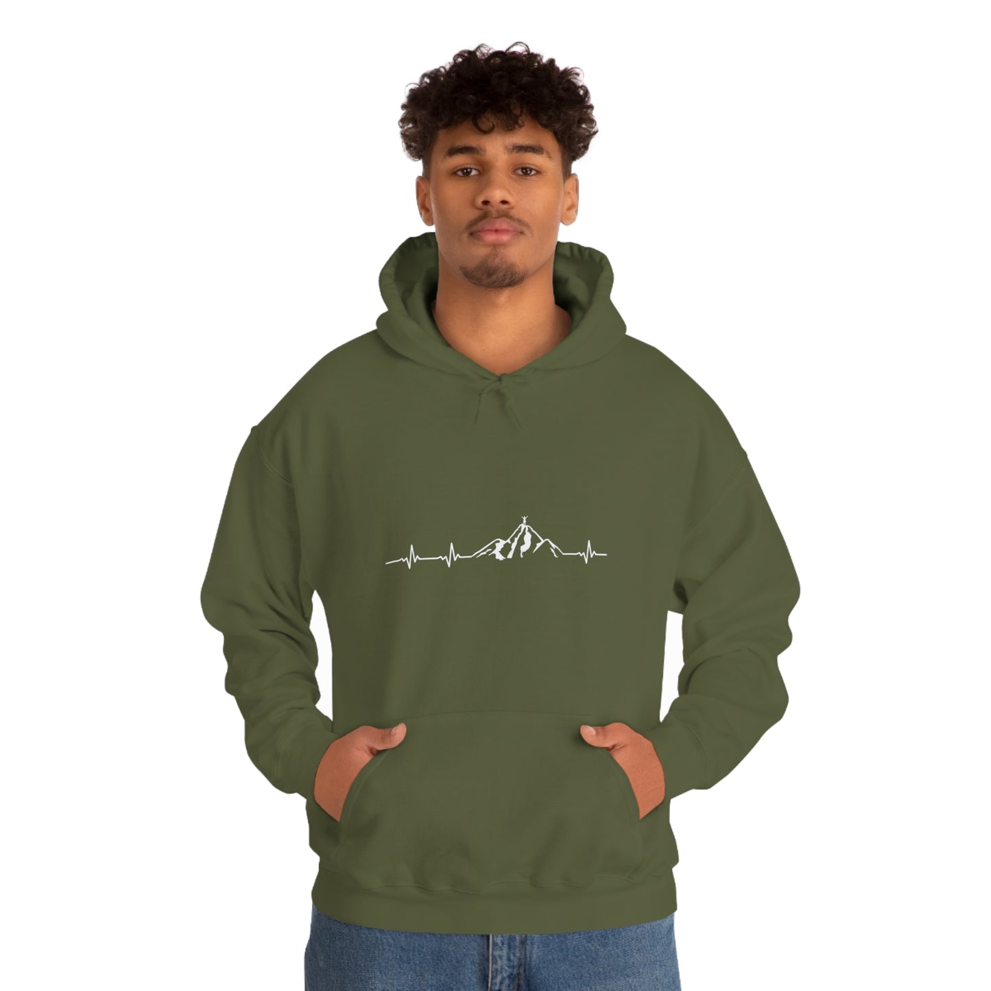 Mountain Heartbeat - Unisex Hooded Sweatshirt
