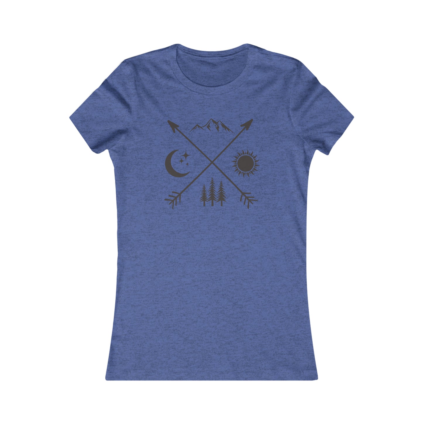 Crossing Arrows - Moon/Sun - Mountains/Forest - Women's Tee