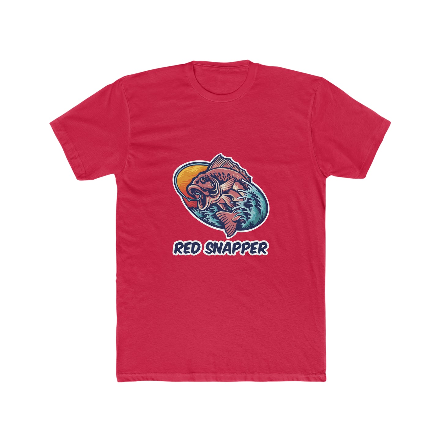 Red Snapper - Men's Cotton Crew Tee