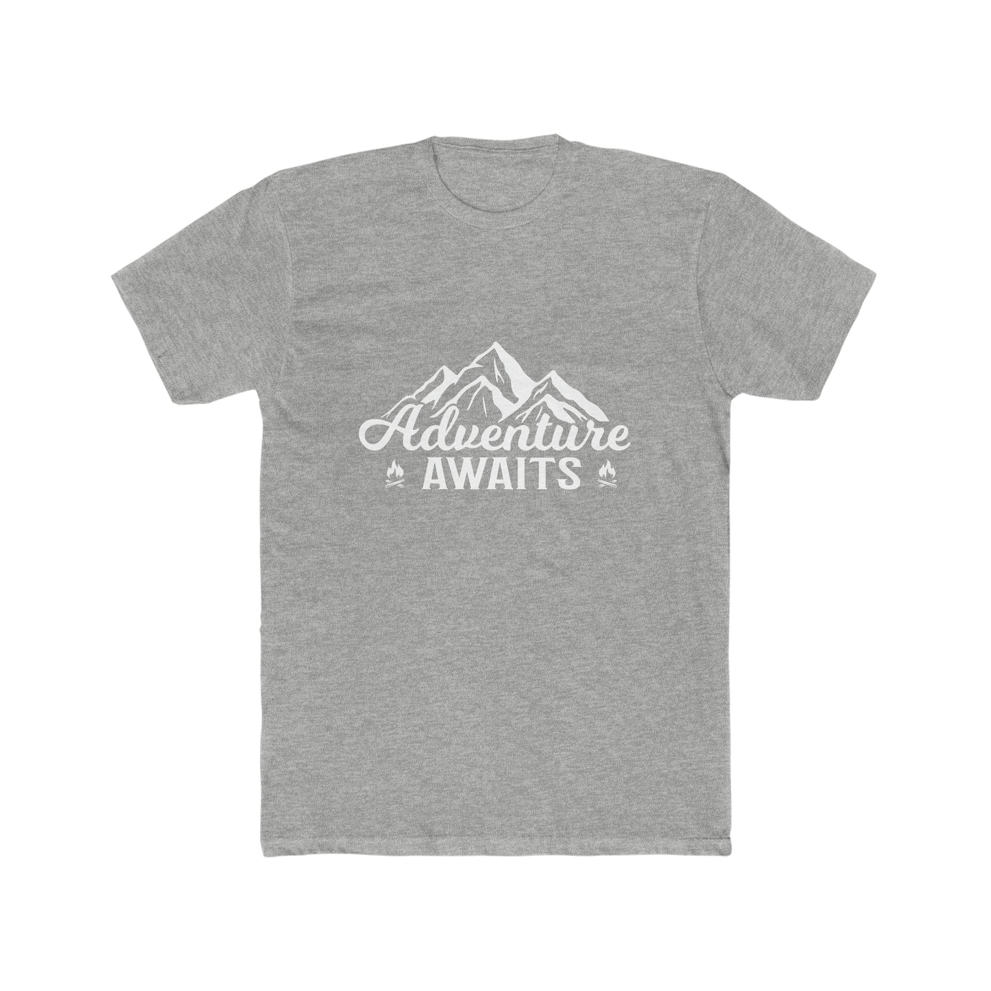 Adventure Awaits - Men's Cotton Crew Tee