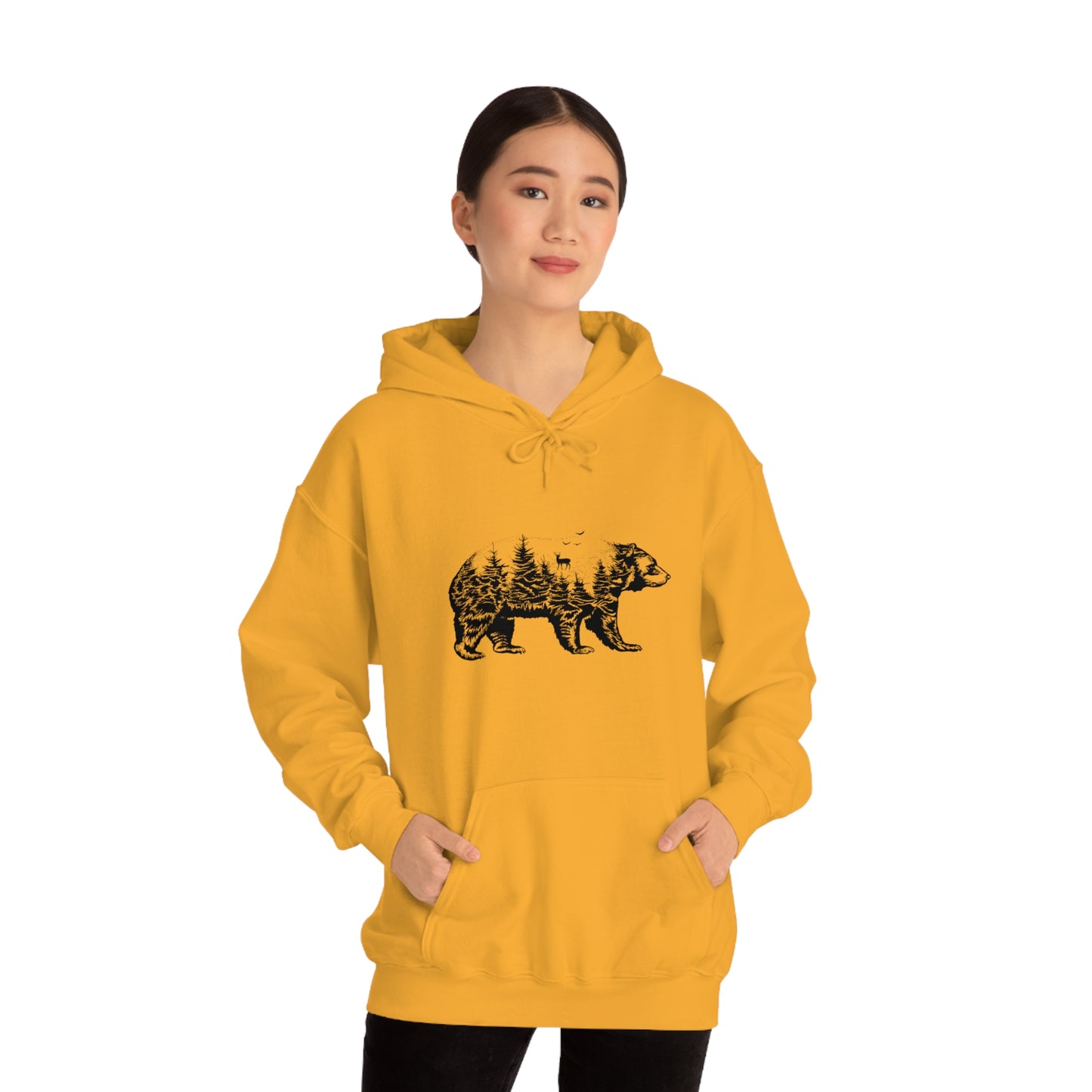 Bear Graphic - Unisex Hooded Sweatshirt