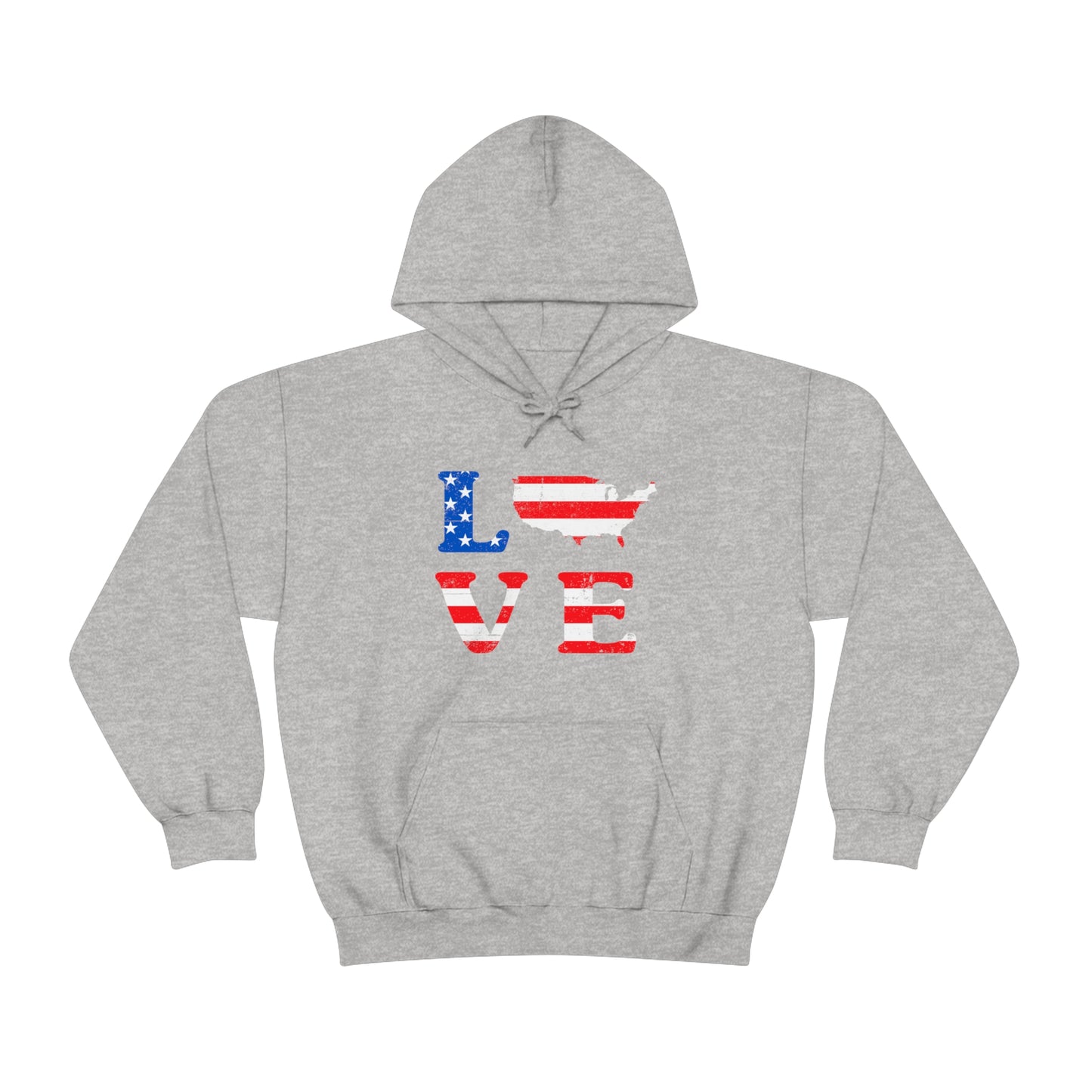 Love America - Unisex Hooded Sweatshirt