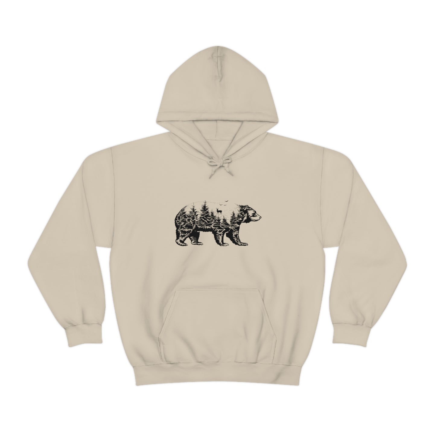 Bear Graphic - Unisex Hooded Sweatshirt