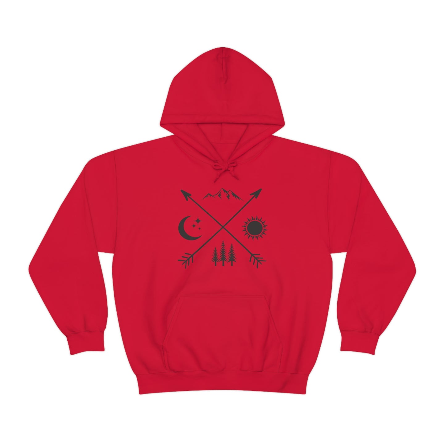 Outdoor Symbol - Unisex Hooded Sweatshirt