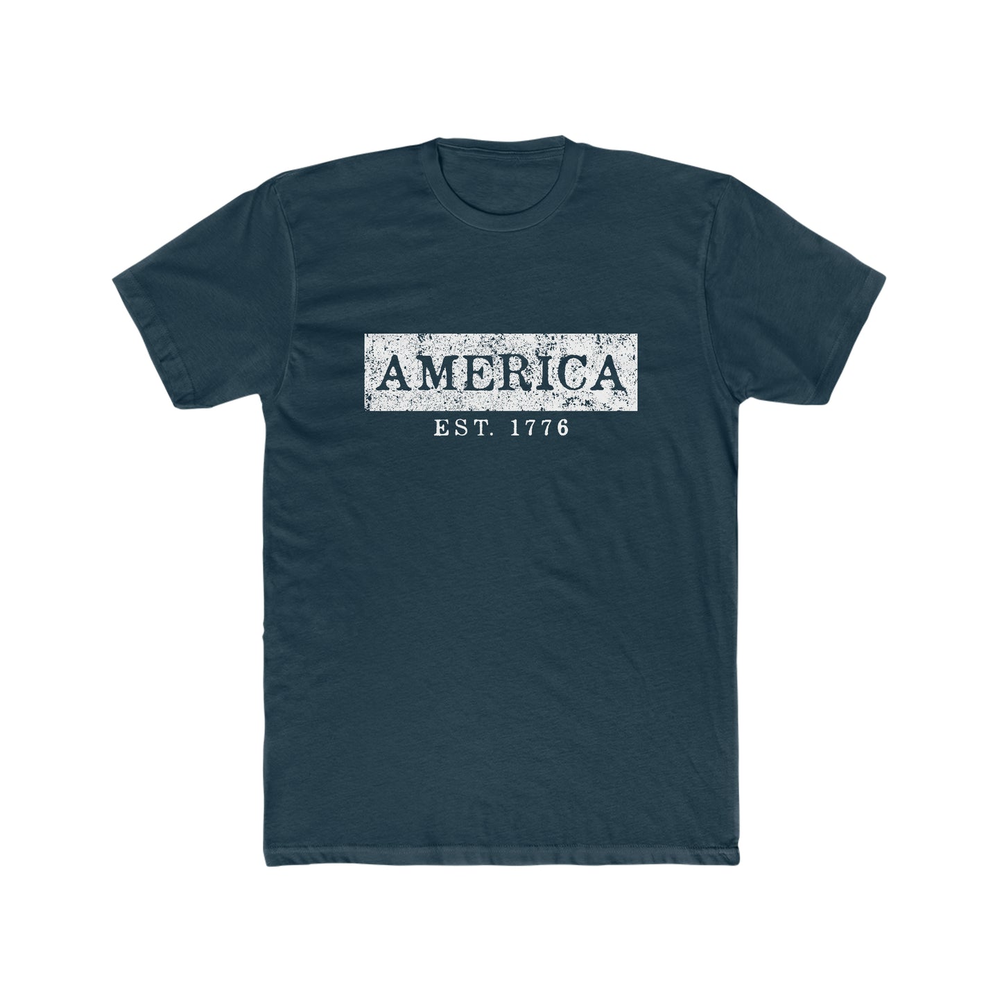 America EST 1776 - Men's Cotton Crew Tee