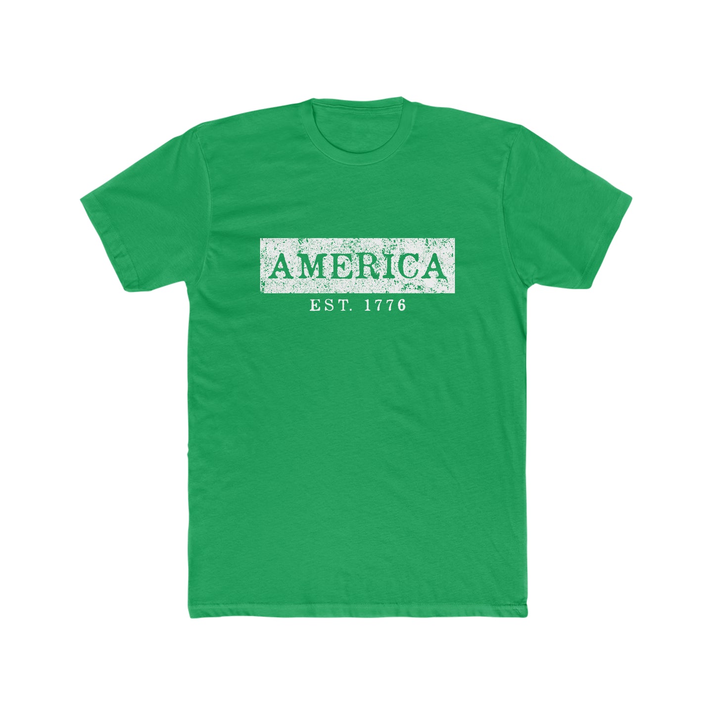 America EST 1776 - Men's Cotton Crew Tee