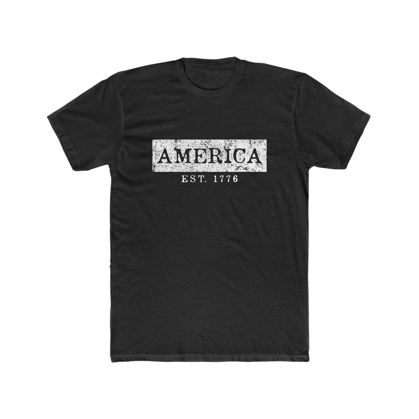 America EST 1776 - Men's Cotton Crew Tee