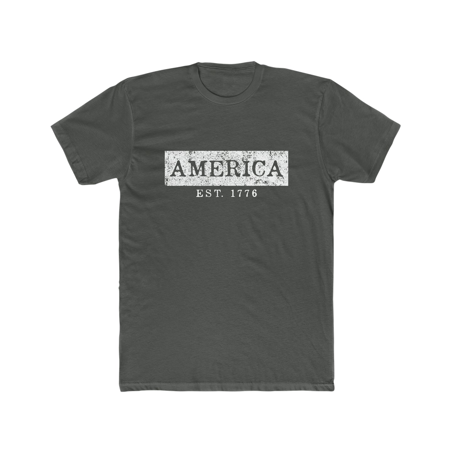 America EST 1776 - Men's Cotton Crew Tee