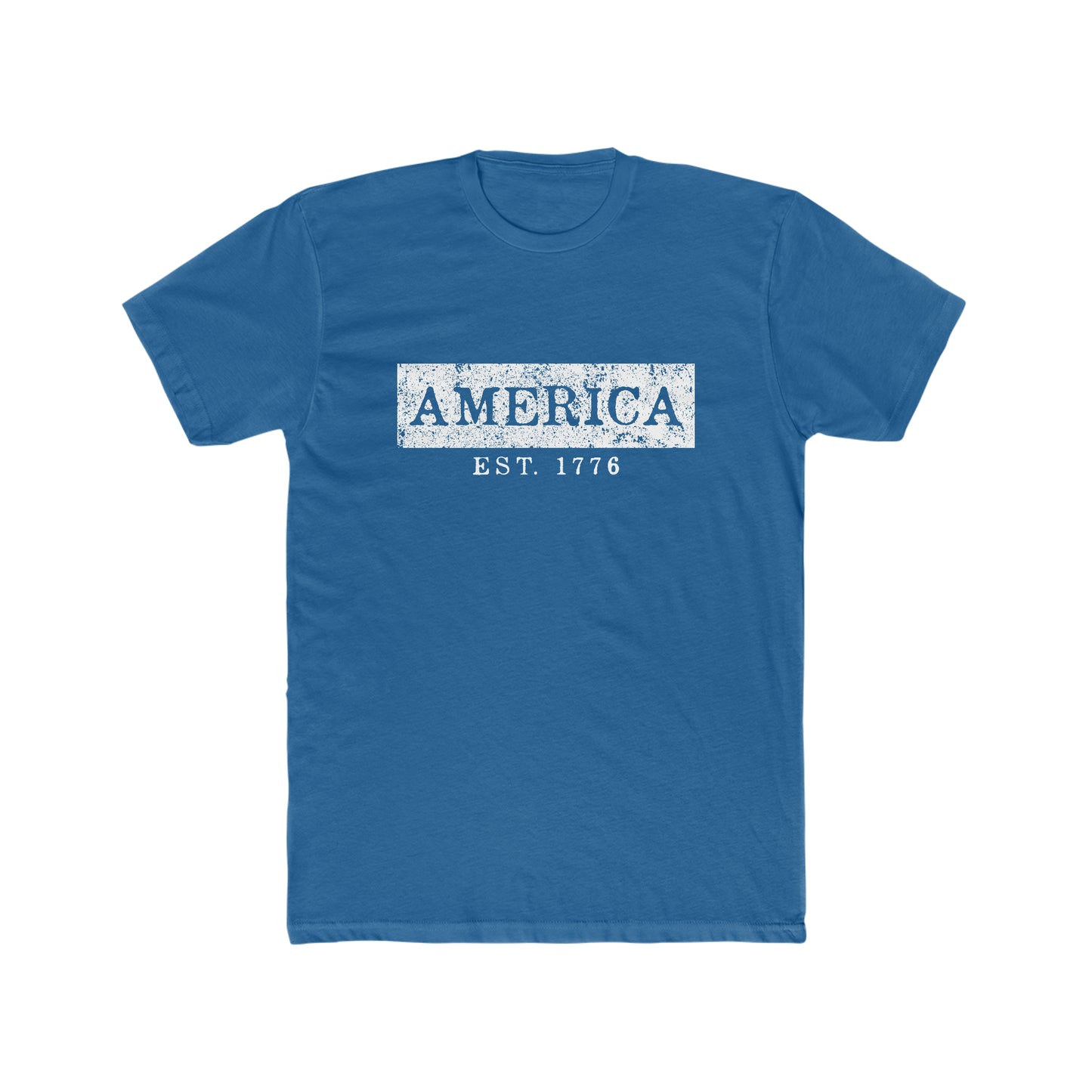 America EST 1776 - Men's Cotton Crew Tee