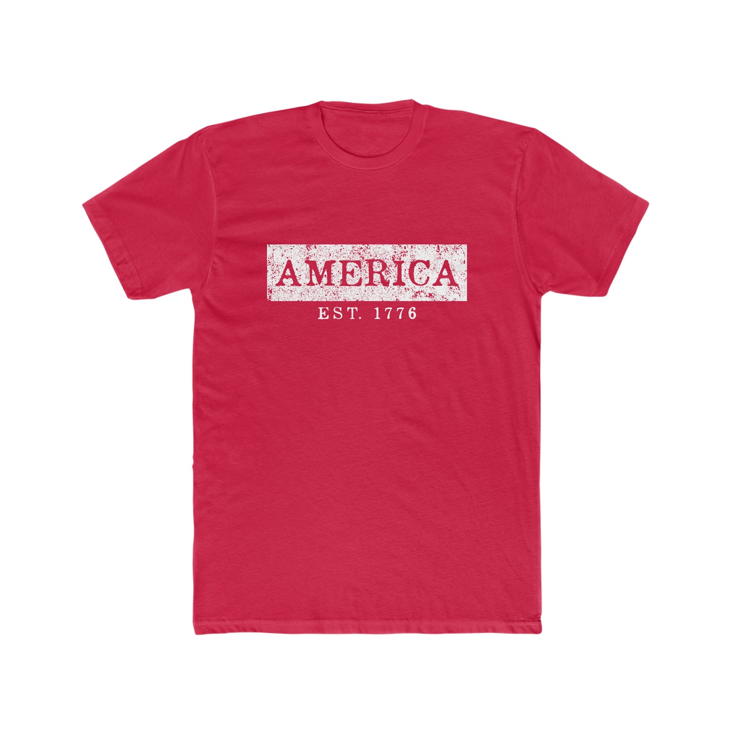America EST 1776 - Men's Cotton Crew Tee