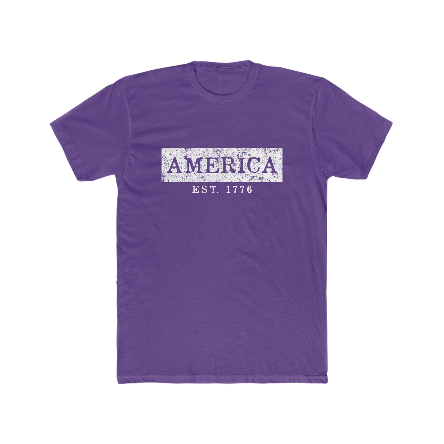 America EST 1776 - Men's Cotton Crew Tee