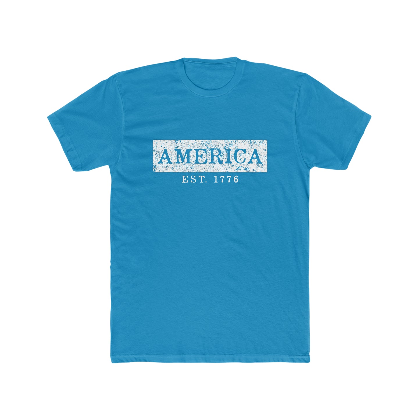 America EST 1776 - Men's Cotton Crew Tee