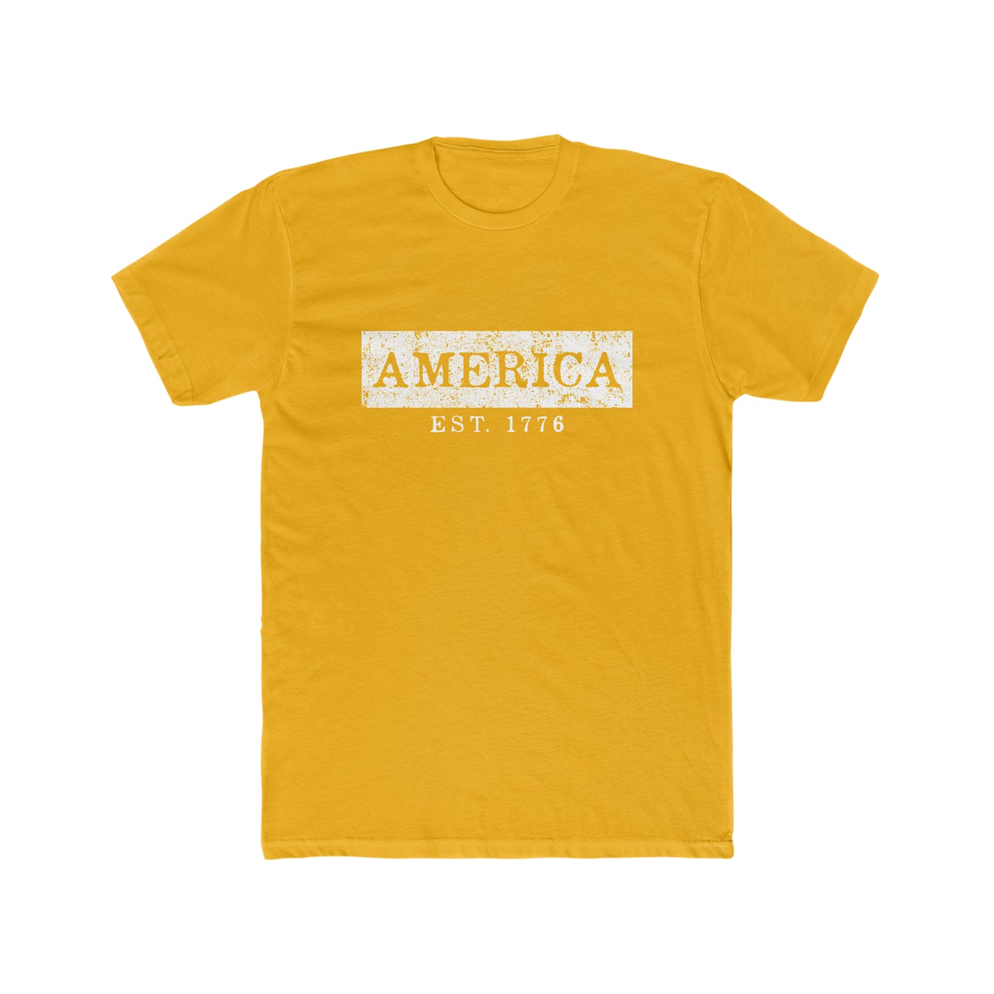 America EST 1776 - Men's Cotton Crew Tee
