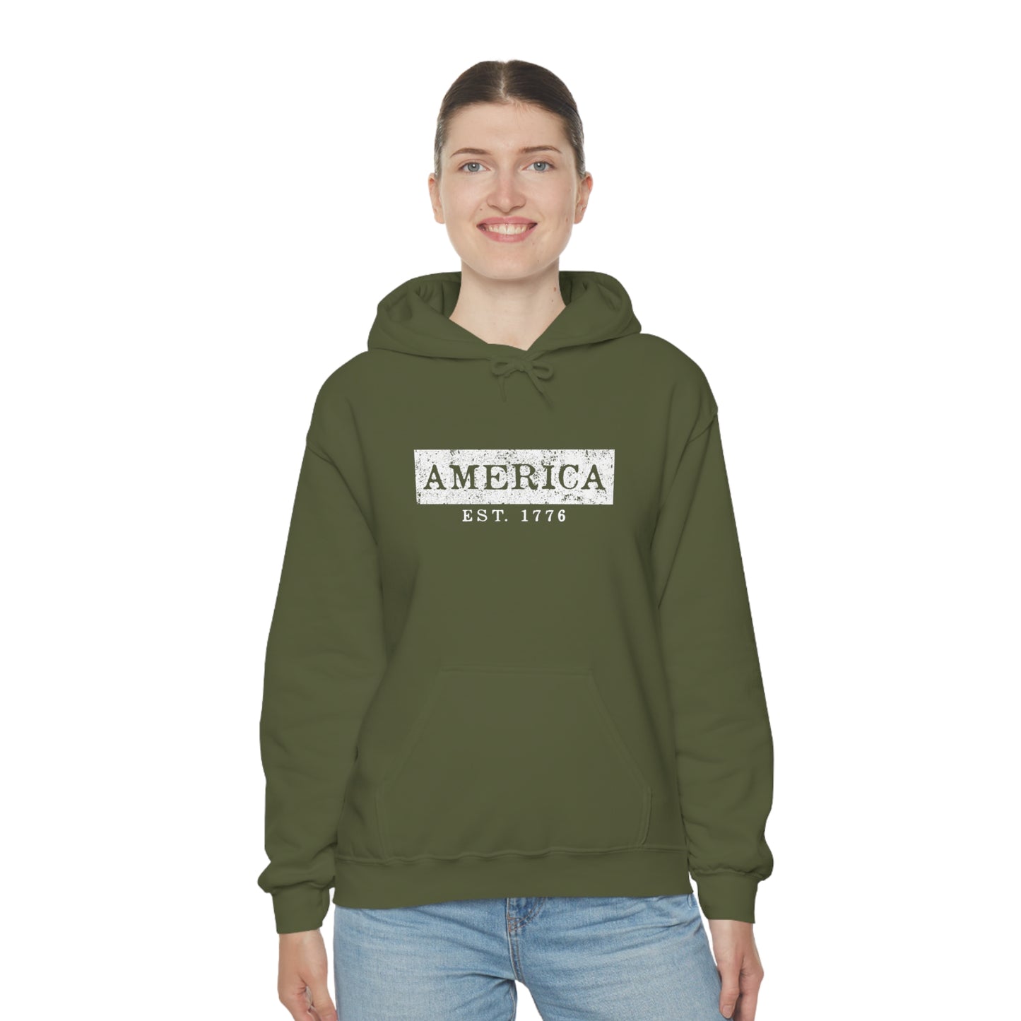 America EST 1776 - Unisex Hooded Sweatshirt