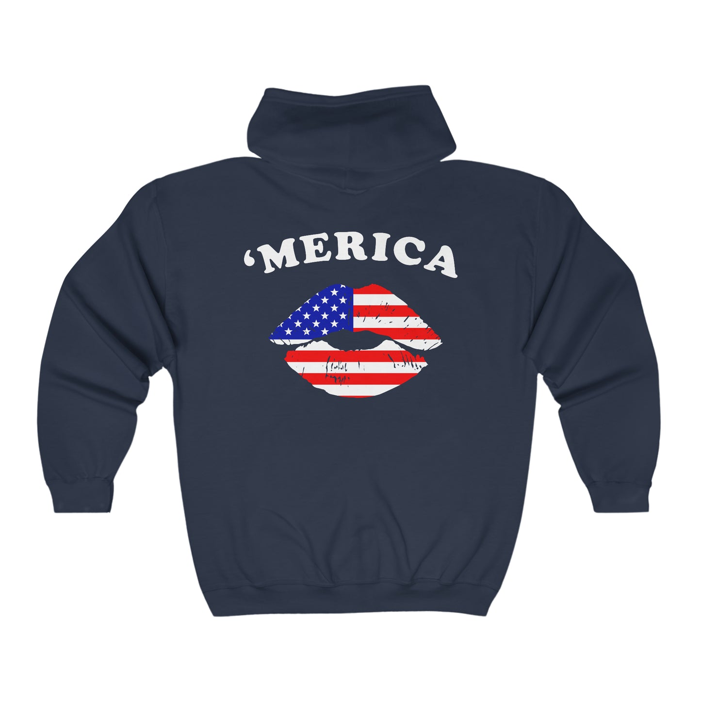 Lips - Unisex Full Zip Hooded Sweatshirt