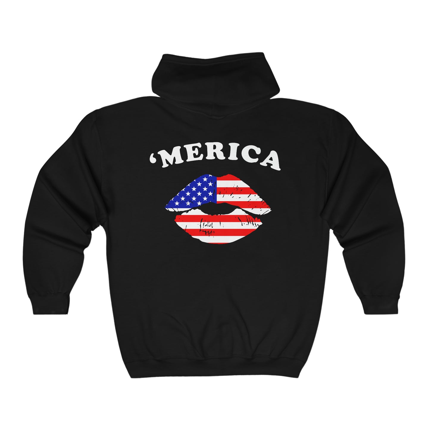 Lips - Unisex Full Zip Hooded Sweatshirt