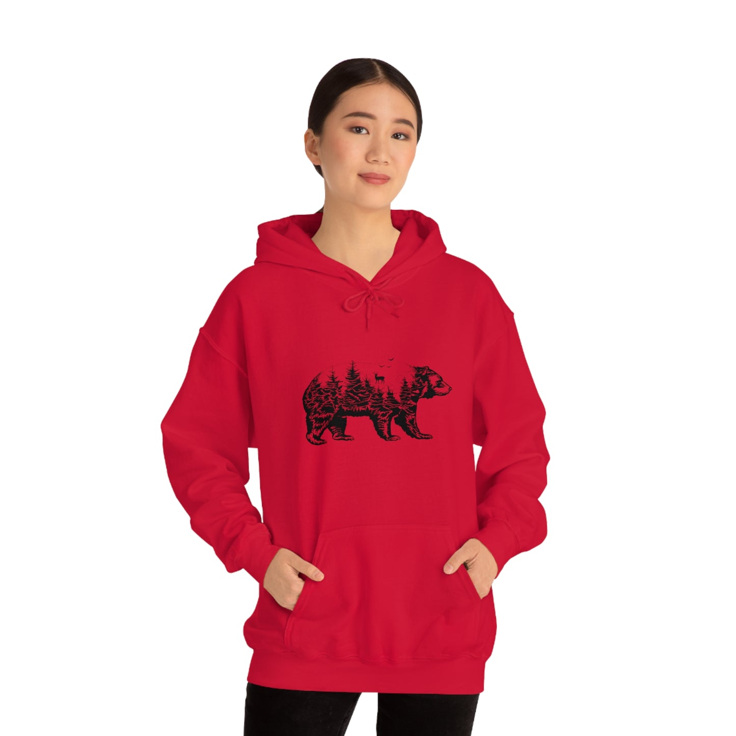Bear Graphic - Unisex Hooded Sweatshirt