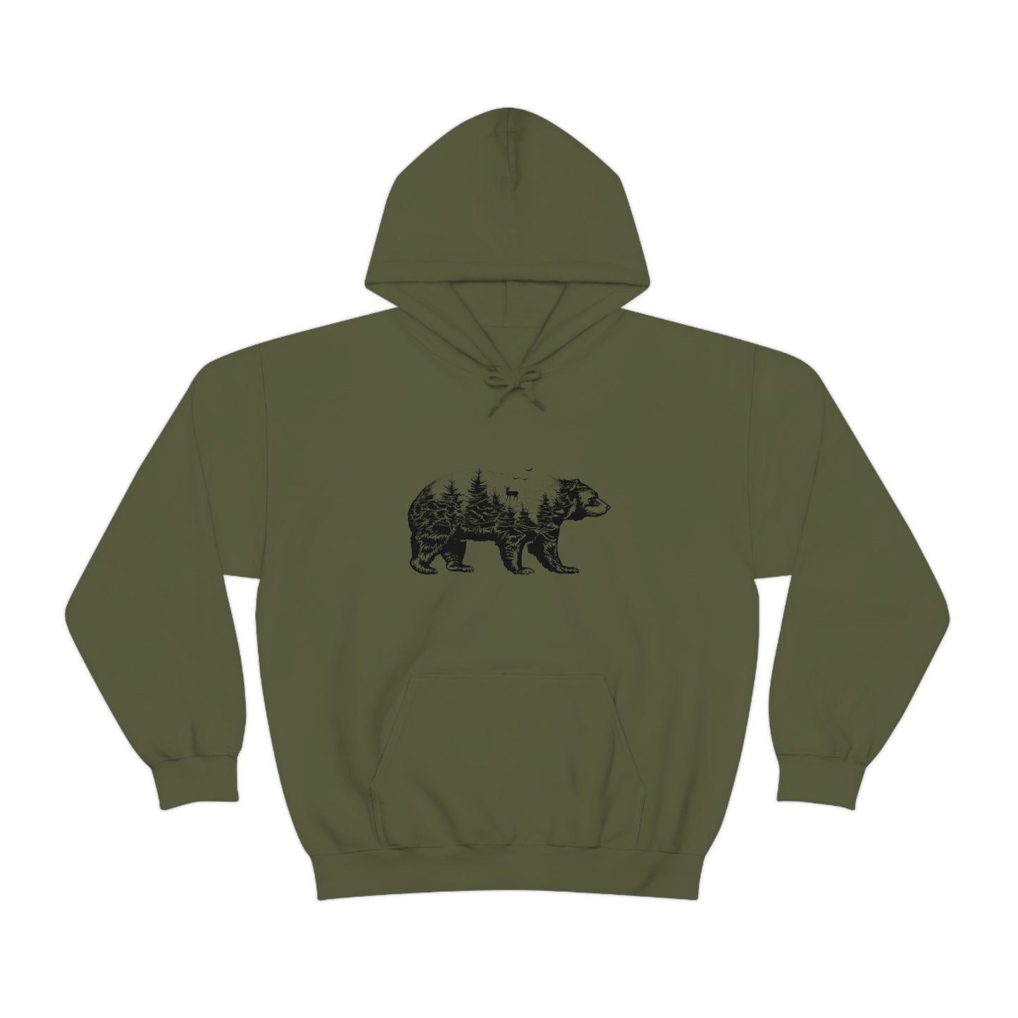 Bear Graphic - Unisex Hooded Sweatshirt