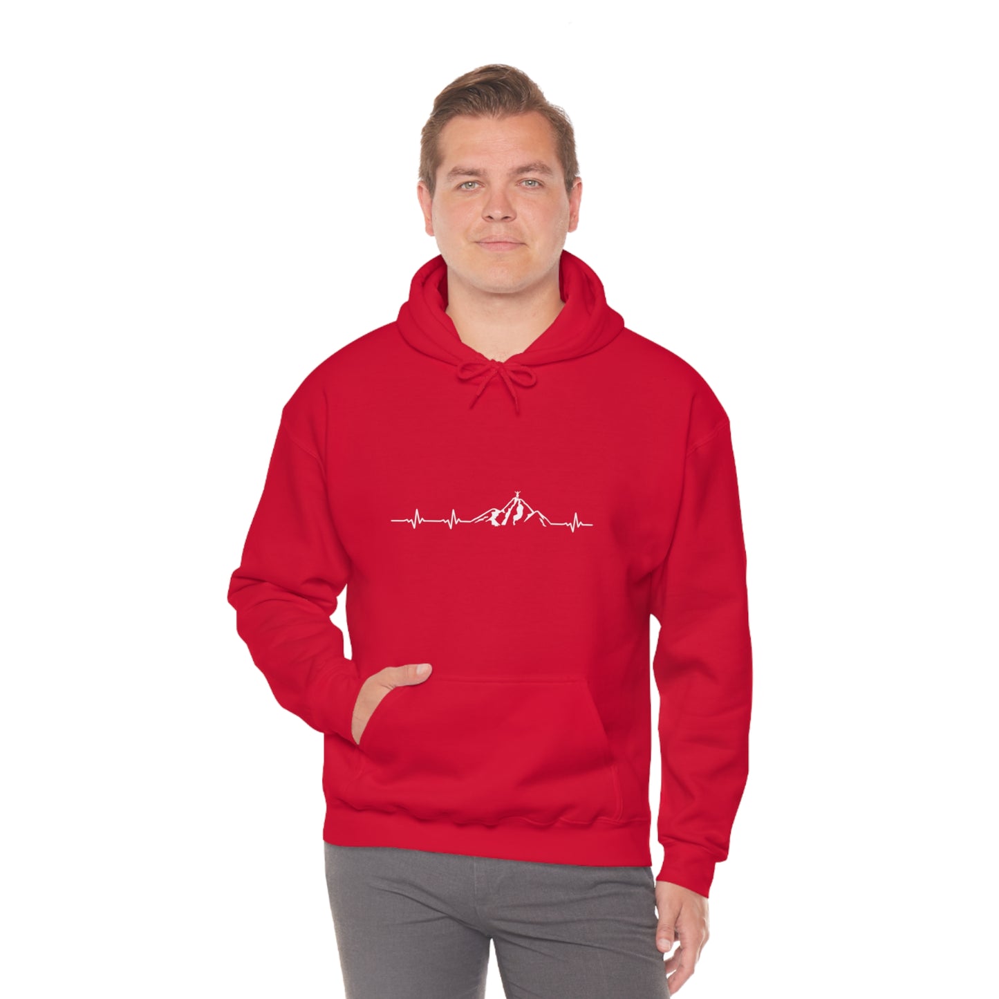 Mountain Heartbeat - Unisex Hooded Sweatshirt