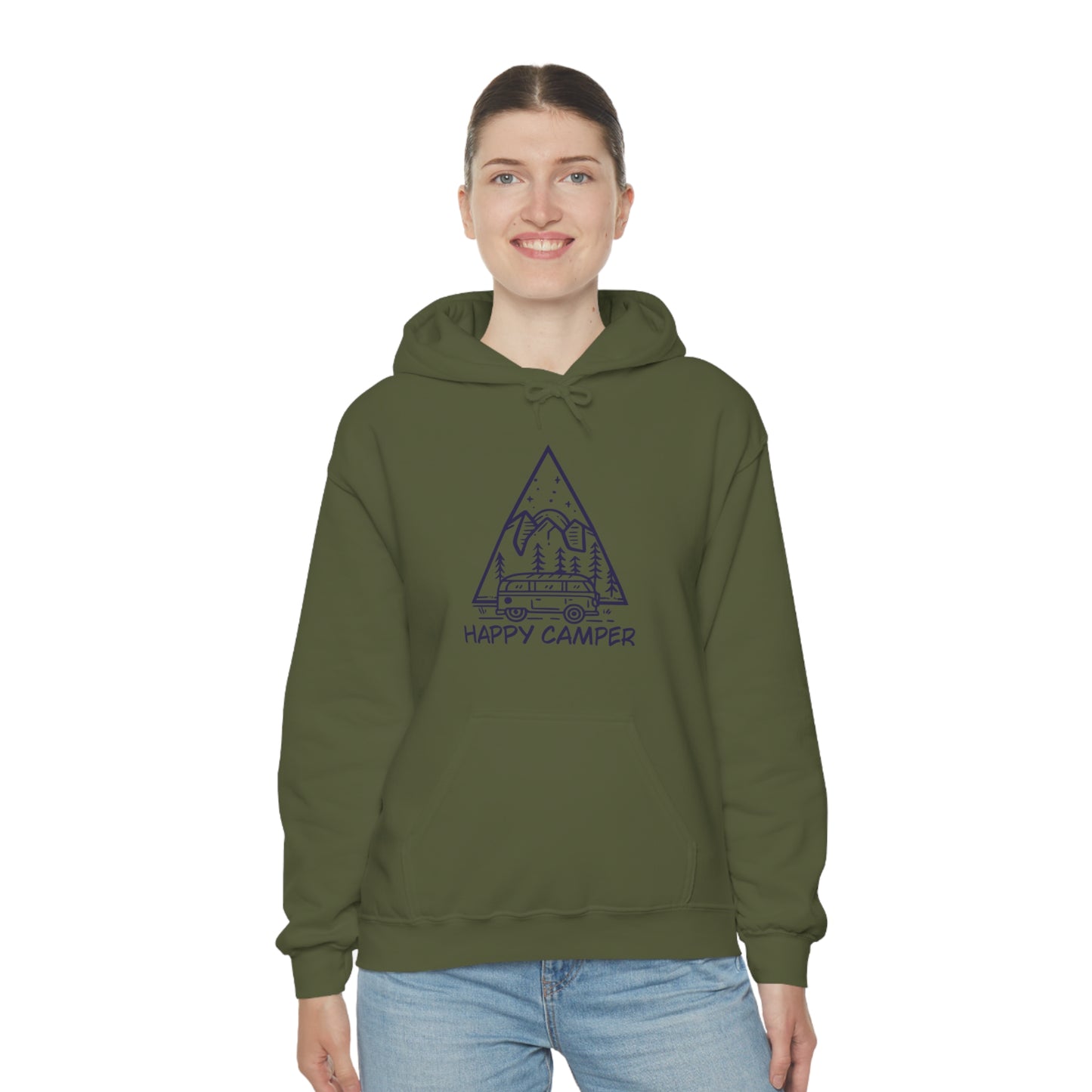 Happy Camper - Unisex Hooded Sweatshirt