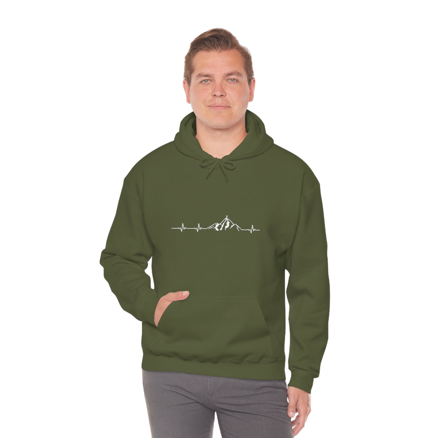 Mountain Heartbeat - Unisex Hooded Sweatshirt