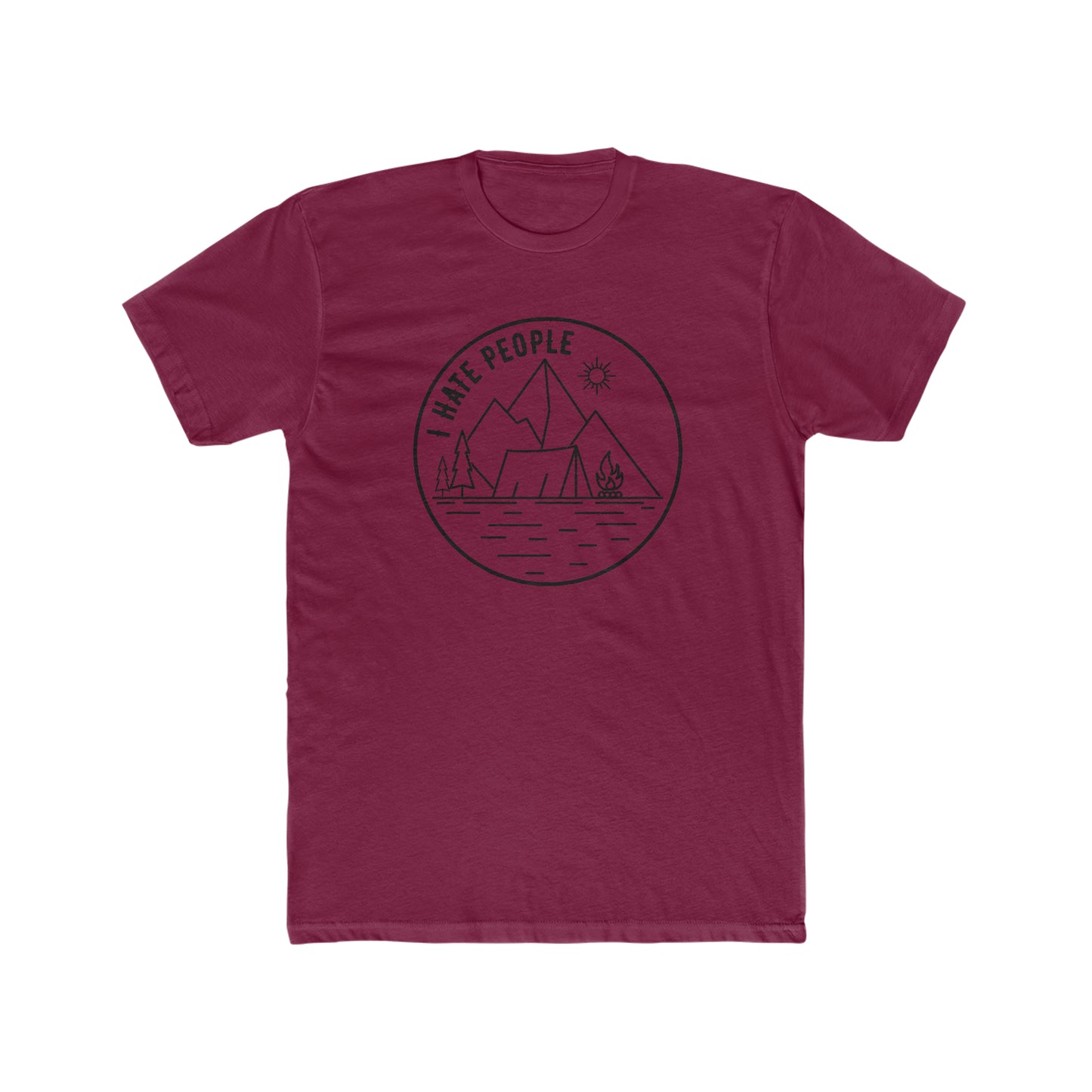 I Hate People - Men's Cotton Crew Tee