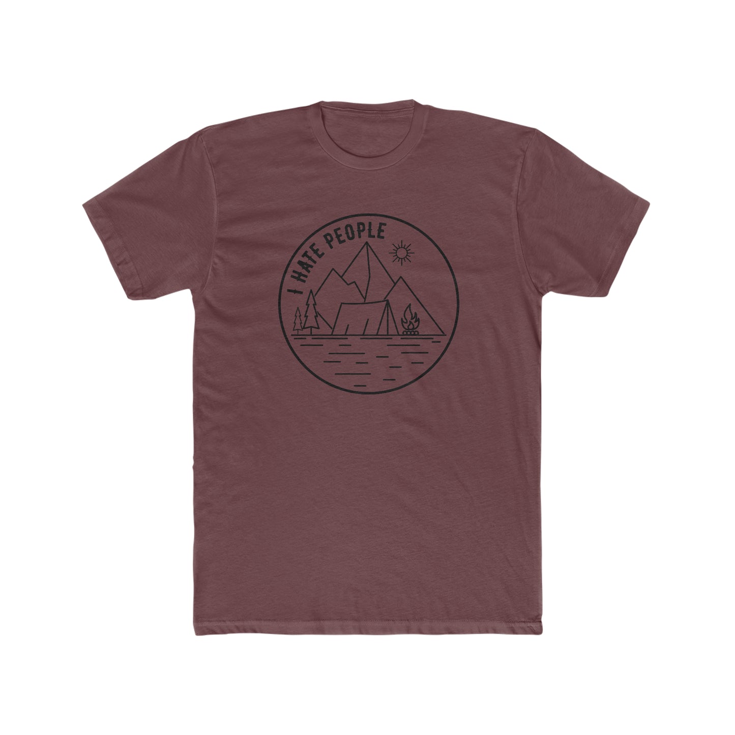 I Hate People - Men's Cotton Crew Tee