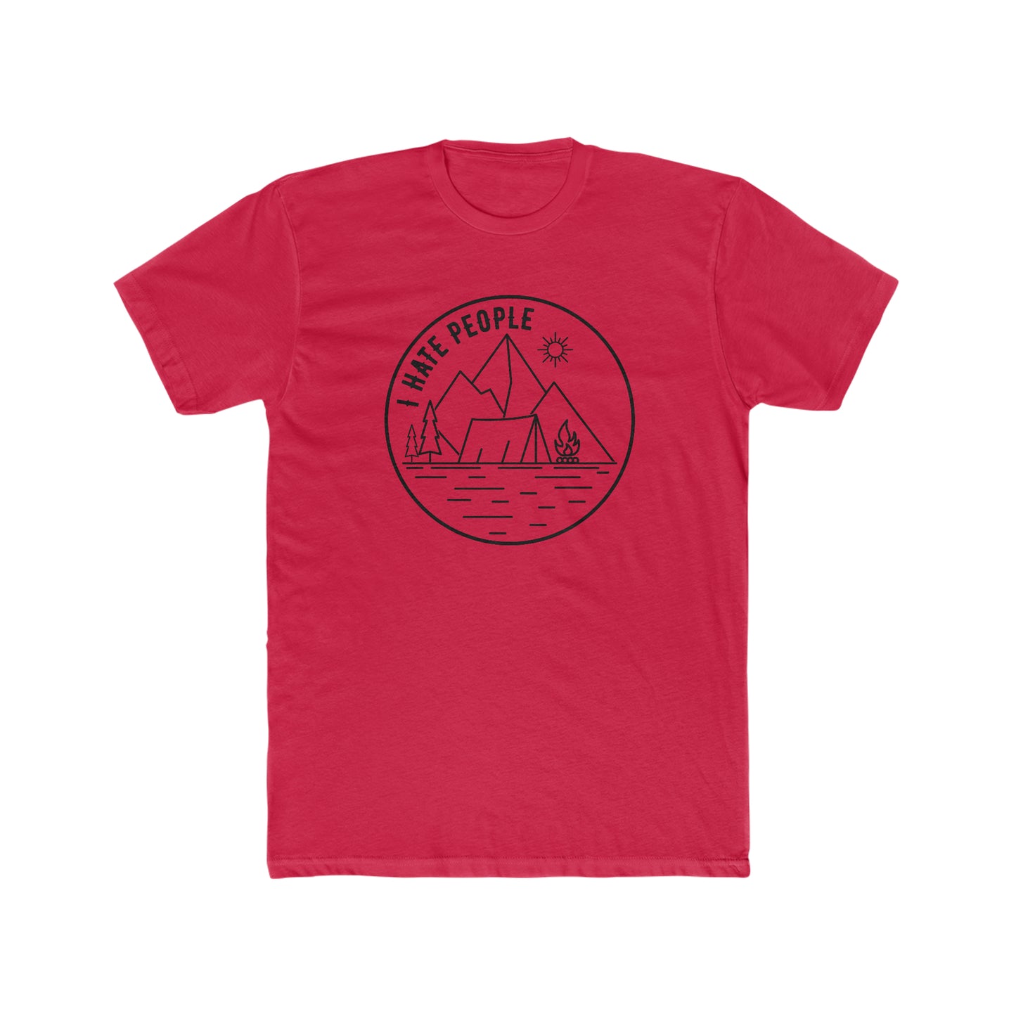 I Hate People - Men's Cotton Crew Tee