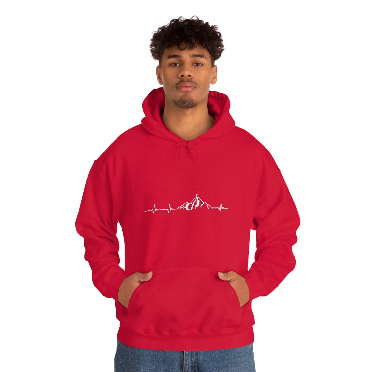 Mountain Heartbeat - Unisex Hooded Sweatshirt