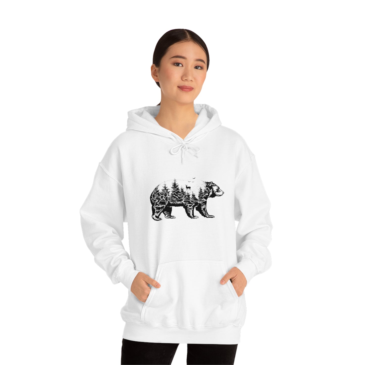 Bear Graphic - Unisex Hooded Sweatshirt
