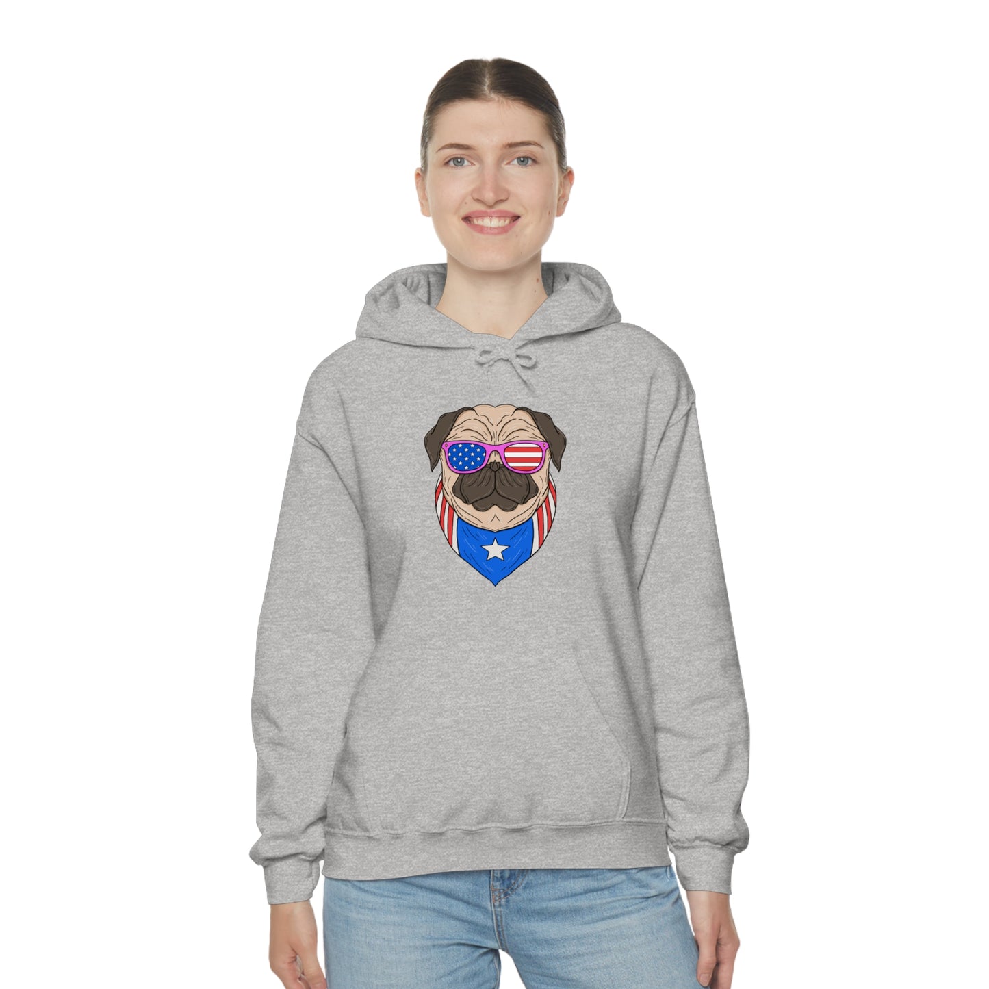 American Pug - Unisex Hooded Sweatshirt