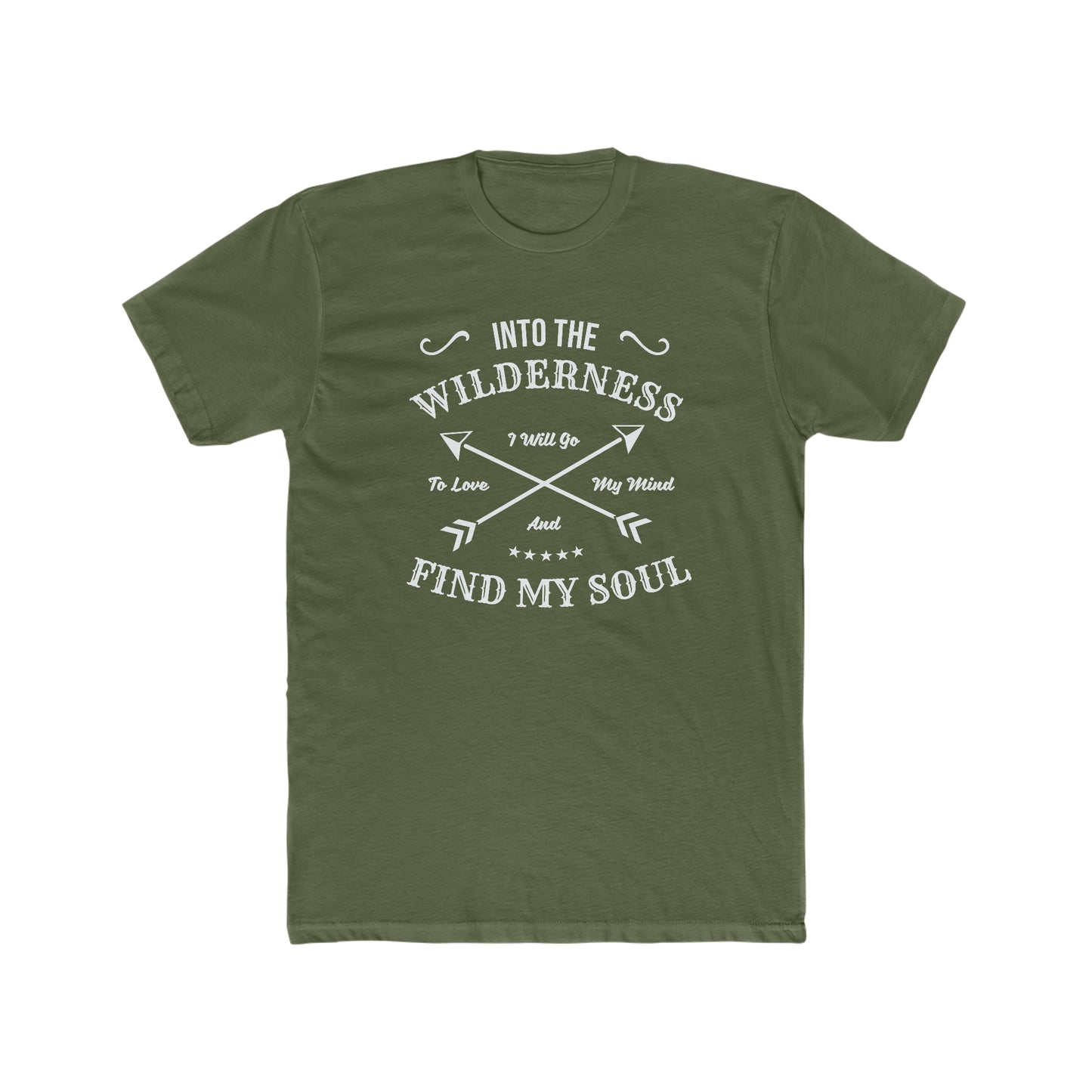 Into The Wilderness I Will Go... - Men's Cotton Crew Tee