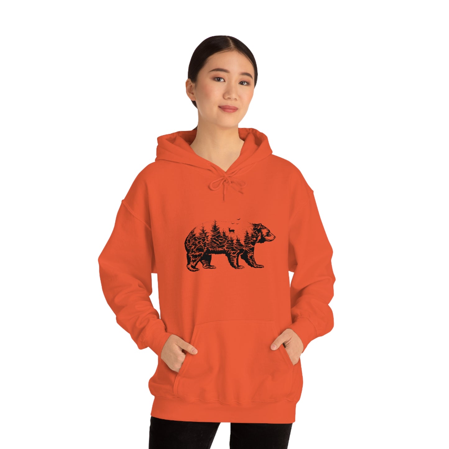 Bear Graphic - Unisex Hooded Sweatshirt