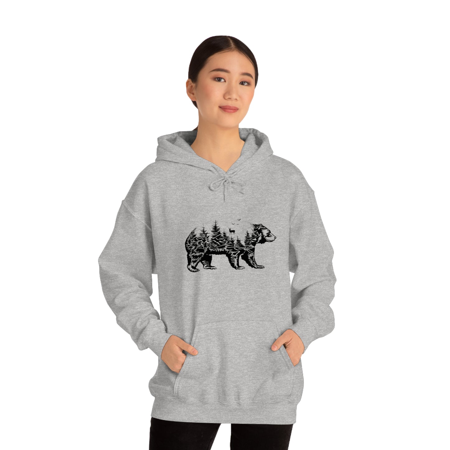 Bear Graphic - Unisex Hooded Sweatshirt