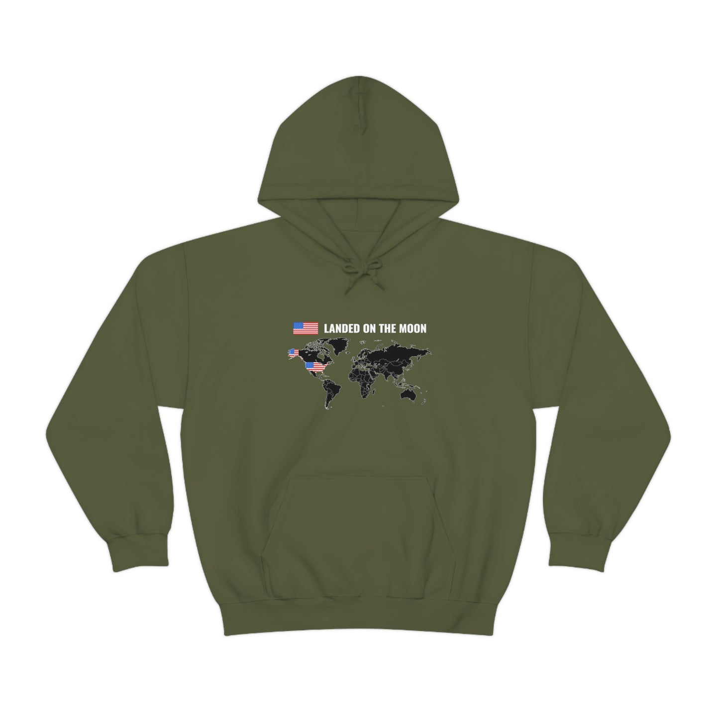 Landed On the Moon - Unisex Hooded Sweatshirt