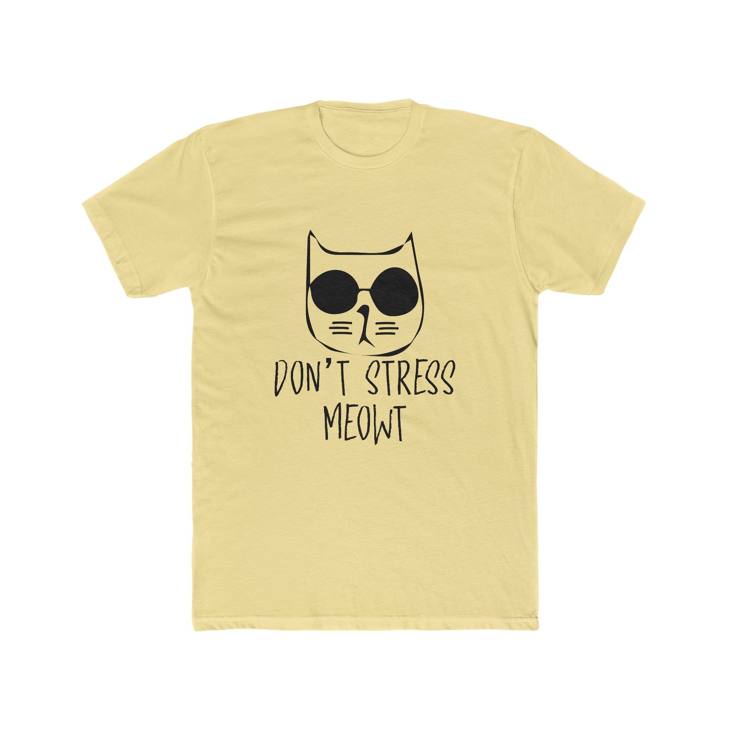 Don't Stress Meow! - Men's Cotton Crew Tee