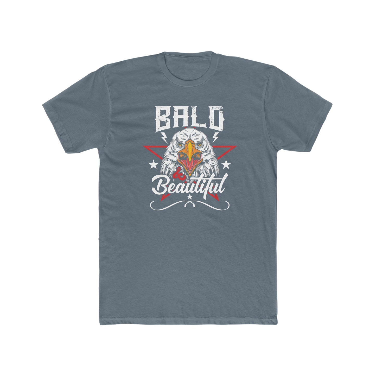 Bald And Beautiful - Men's Cotton Crew Tee