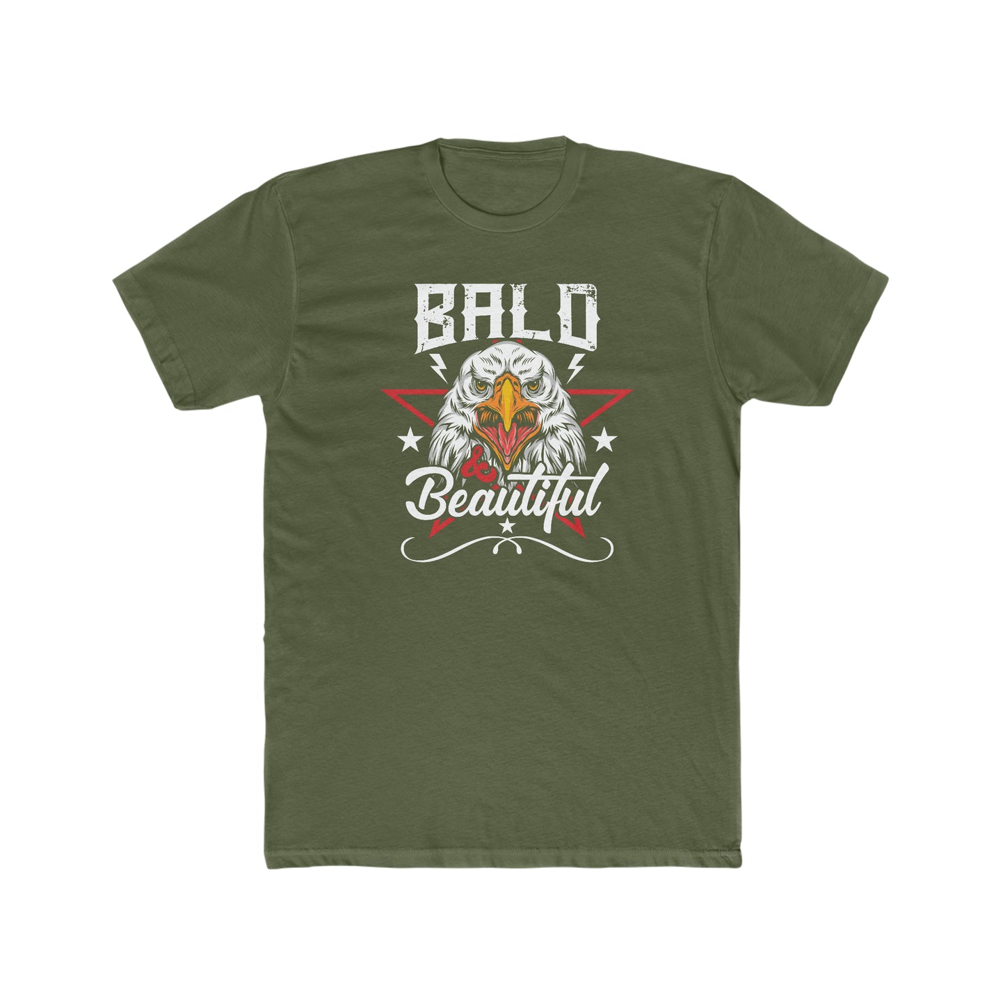 Bald And Beautiful - Men's Cotton Crew Tee