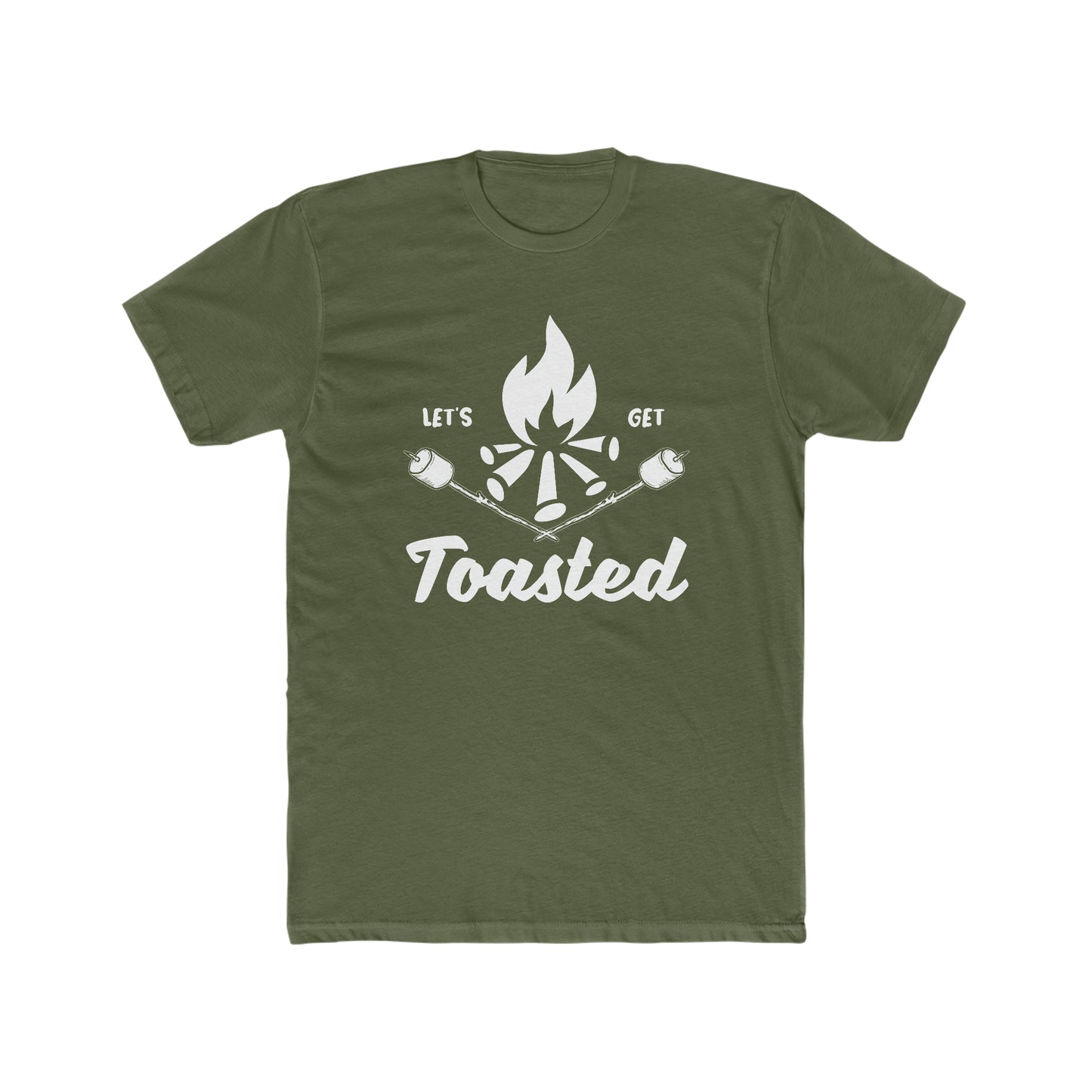 Let's Get Toasted - Men's Cotton Crew Tee