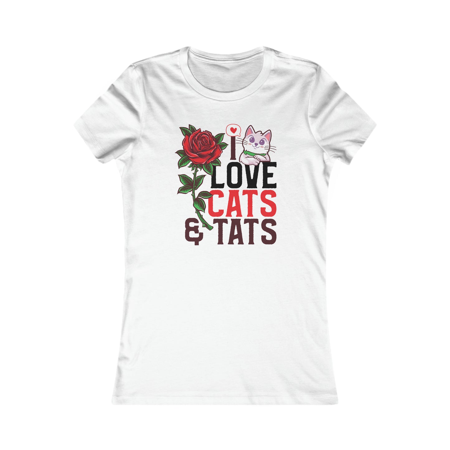 I Love Cats and Tats - Women's T-Shirt