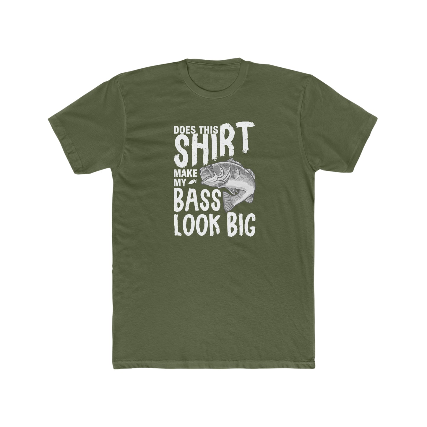 Does This Make My Bass Look Big - Men's Cotton Crew Tee