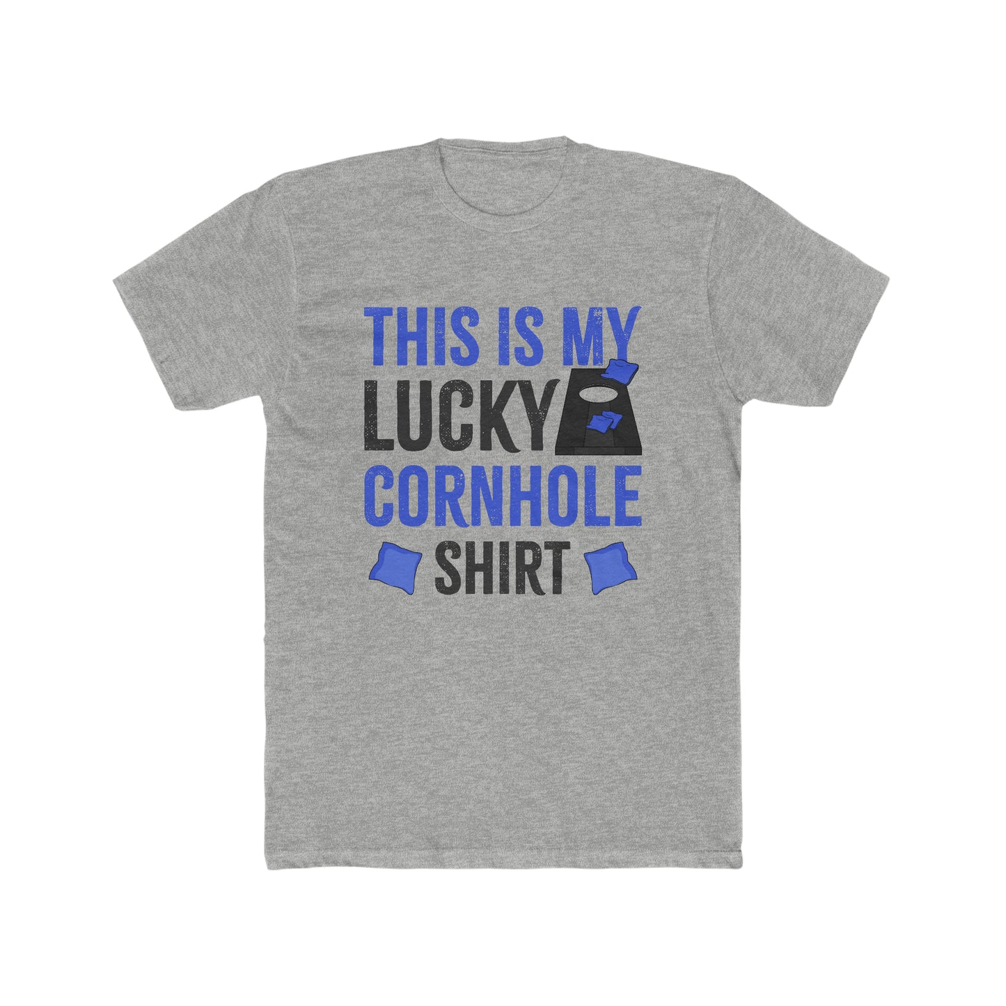 This is My Lucky Cornhole Shirt - Men's Cotton Crew Tee