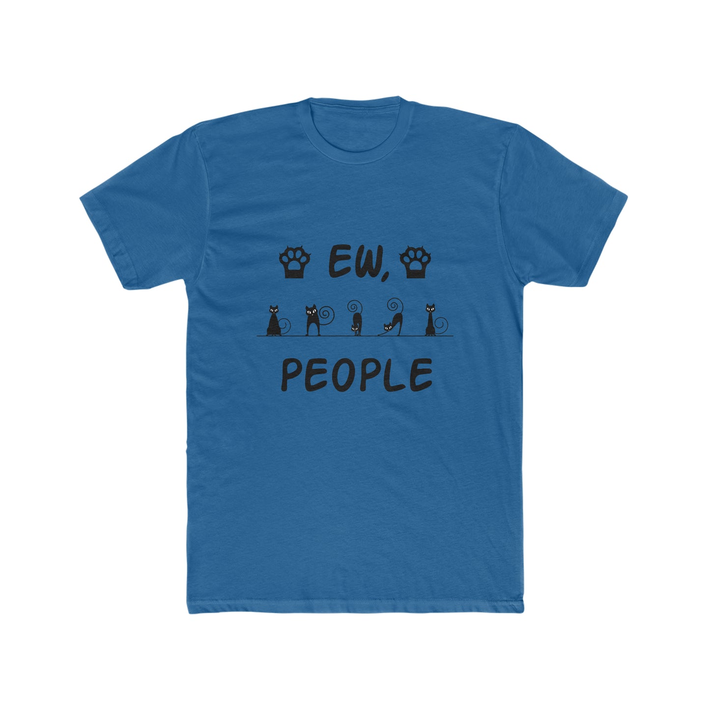 EW, People - Cat - Men's Cotton Crew Tee