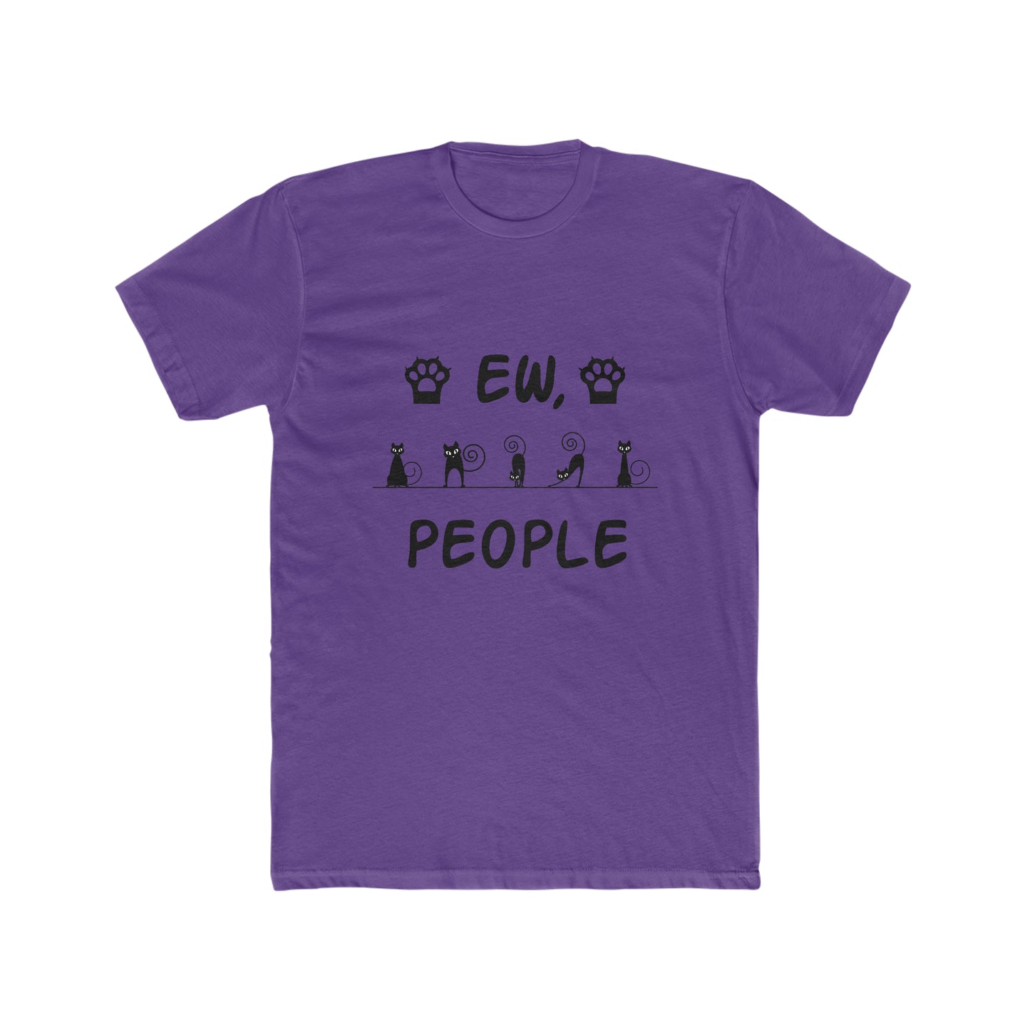 EW, People - Cat - Men's Cotton Crew Tee