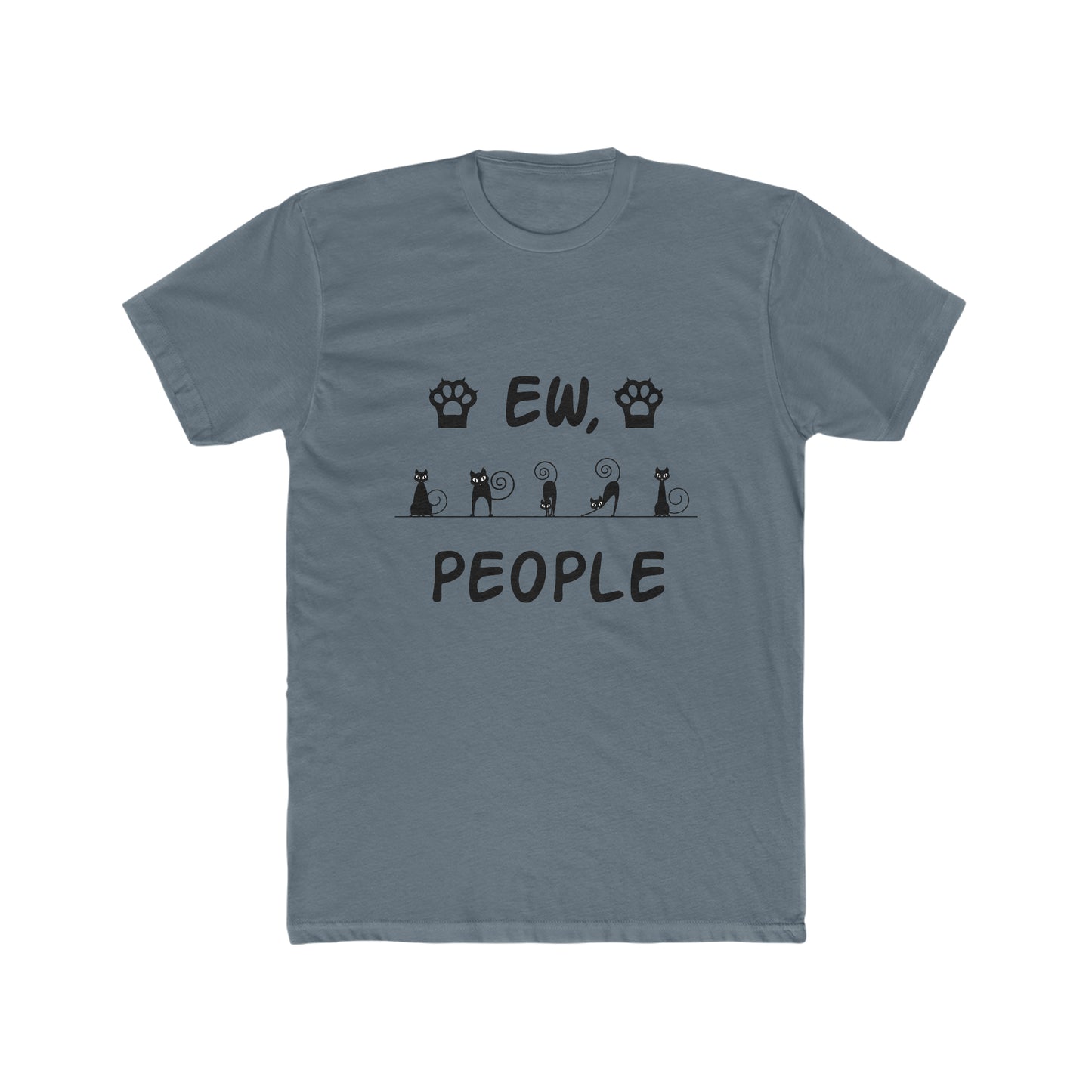 EW, People - Cat - Men's Cotton Crew Tee