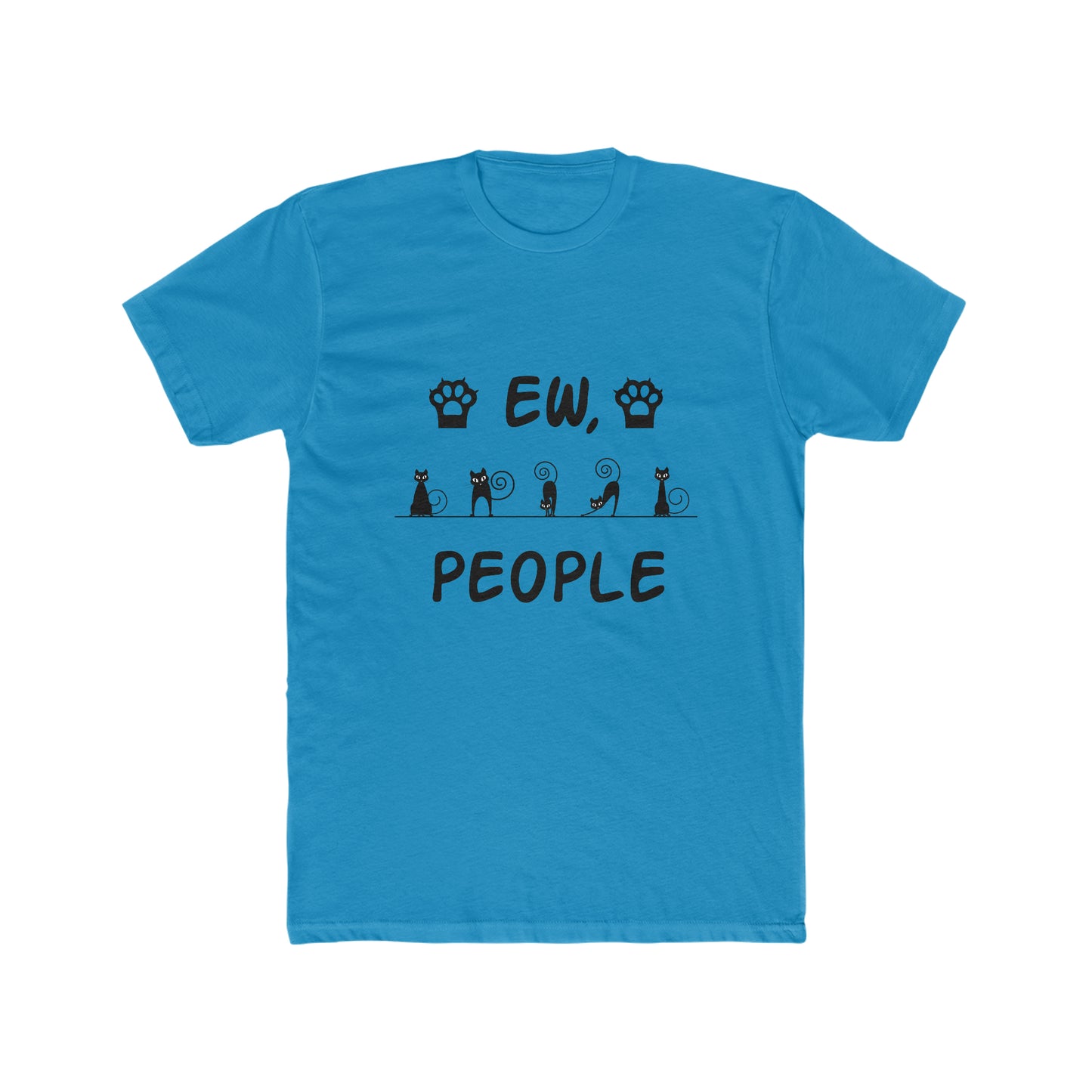 EW, People - Cat - Men's Cotton Crew Tee