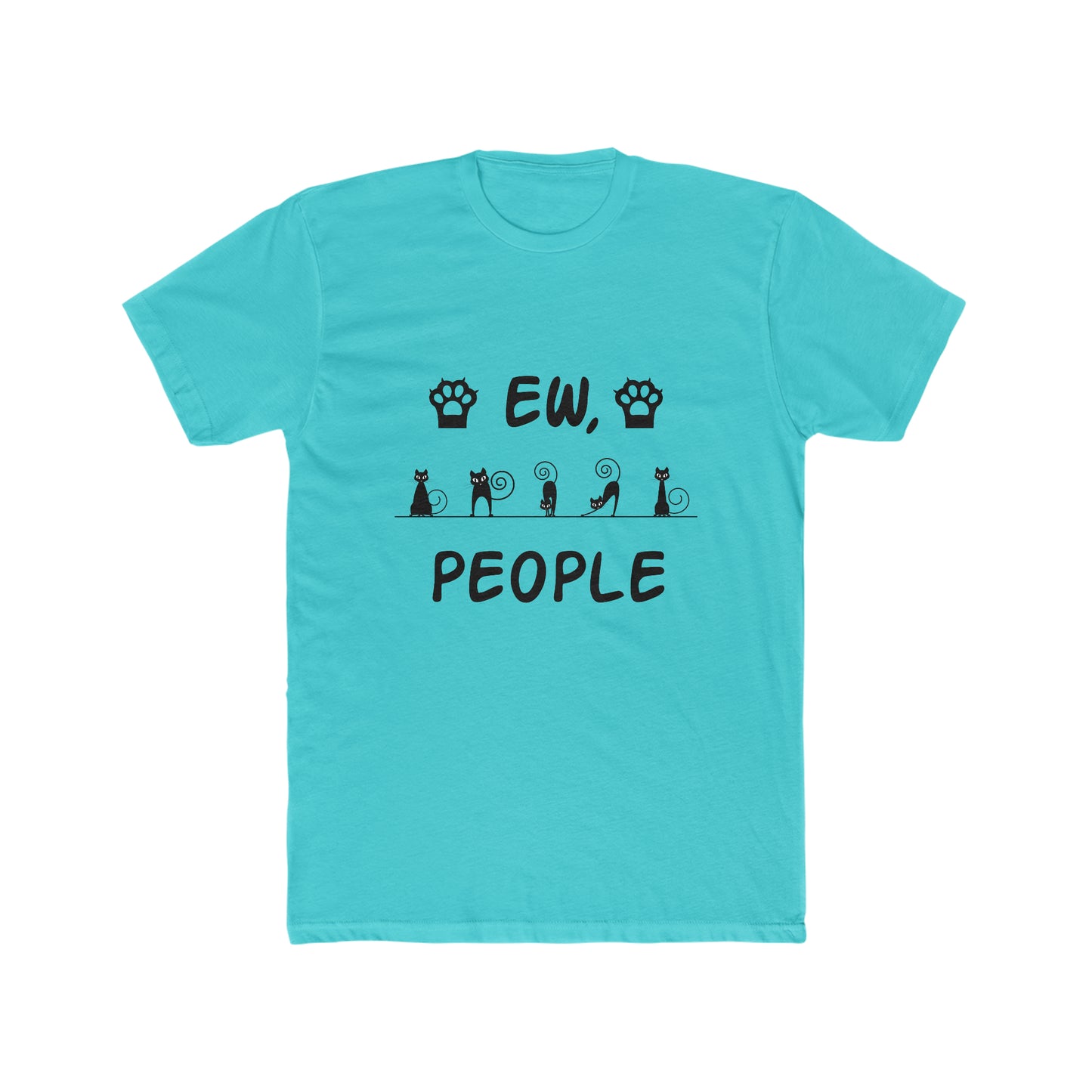 EW, People - Cat - Men's Cotton Crew Tee