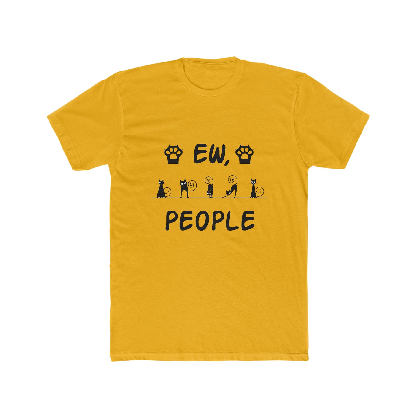 EW, People - Cat - Men's Cotton Crew Tee